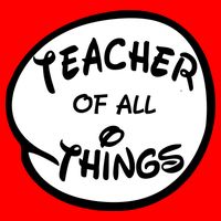 Teacher of all Things Emblem Women's V-Neck T-Shirt