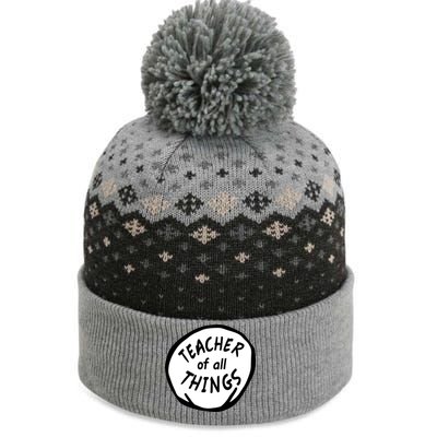 Teacher of all Things School Teachers Thing The Baniff Cuffed Pom Beanie