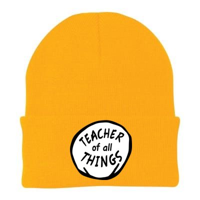 Teacher of all Things School Teachers Thing Knit Cap Winter Beanie