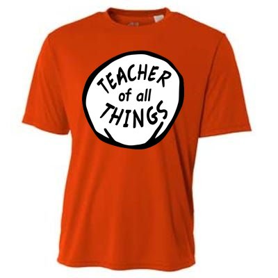 Teacher of all Things School Teachers Thing Cooling Performance Crew T-Shirt