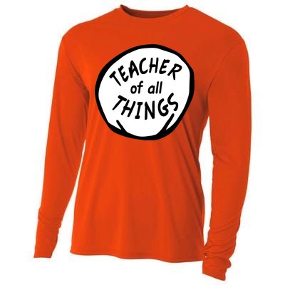 Teacher of all Things School Teachers Thing Cooling Performance Long Sleeve Crew