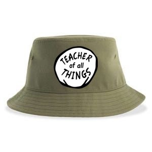 Teacher of all Things School Teachers Thing Sustainable Bucket Hat