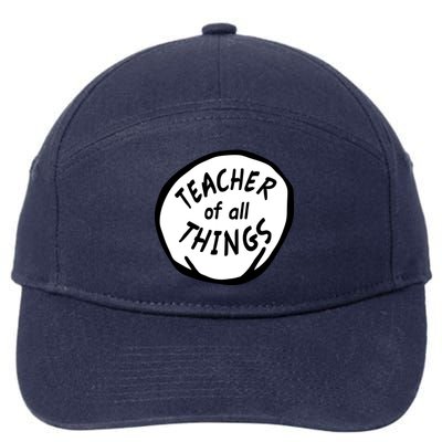 Teacher of all Things School Teachers Thing 7-Panel Snapback Hat