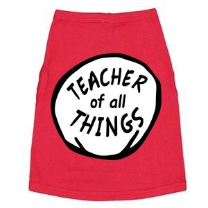 Teacher of all Things School Teachers Thing Doggie Tank