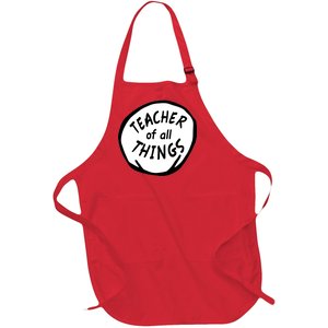 Teacher of all Things School Teachers Thing Full-Length Apron With Pockets