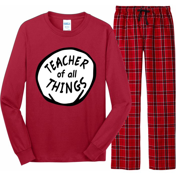 Teacher of all Things School Teachers Thing Long Sleeve Pajama Set