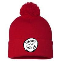 Teacher of all Things School Teachers Thing Pom Pom 12in Knit Beanie