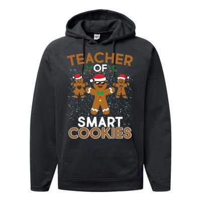 Teacher Of Smart Cookies Performance Fleece Hoodie