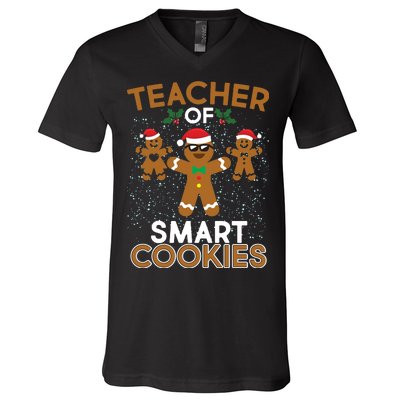 Teacher Of Smart Cookies V-Neck T-Shirt