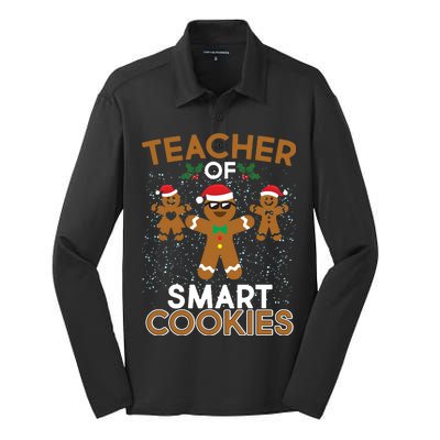 Teacher Of Smart Cookies Silk Touch Performance Long Sleeve Polo