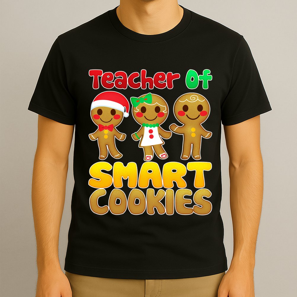 Teacher Of Smart Cookies Christmas T-Shirt