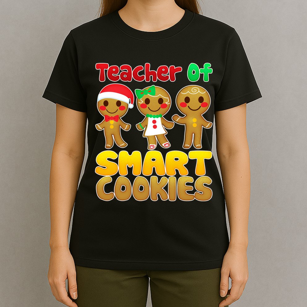 Teacher Of Smart Cookies Christmas T-Shirt