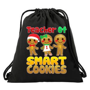 Teacher Of Smart Cookies Christmas Drawstring Bag