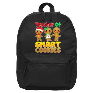 Teacher Of Smart Cookies Christmas 16 in Basic Backpack