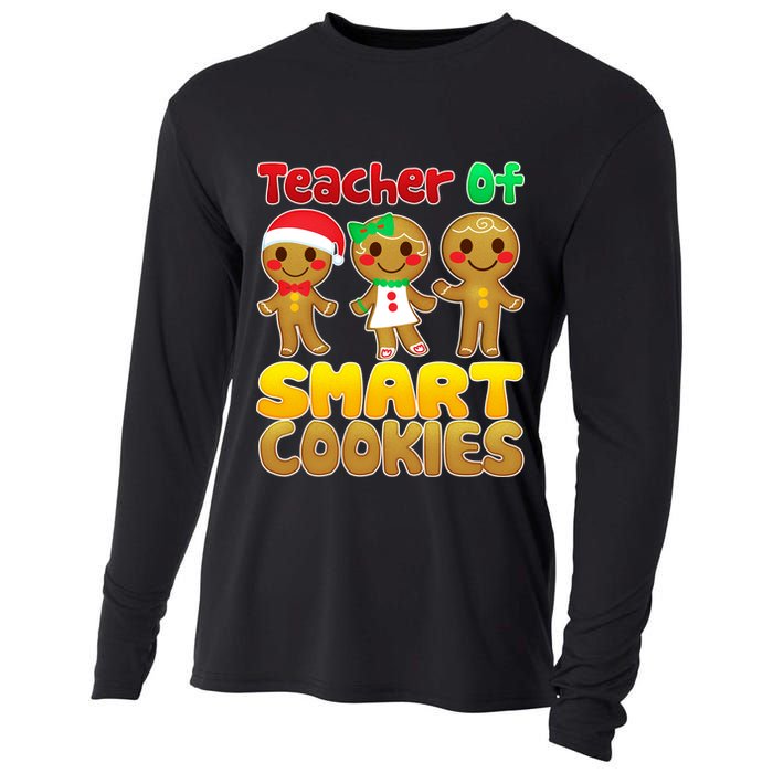Teacher Of Smart Cookies Christmas Cooling Performance Long Sleeve Crew
