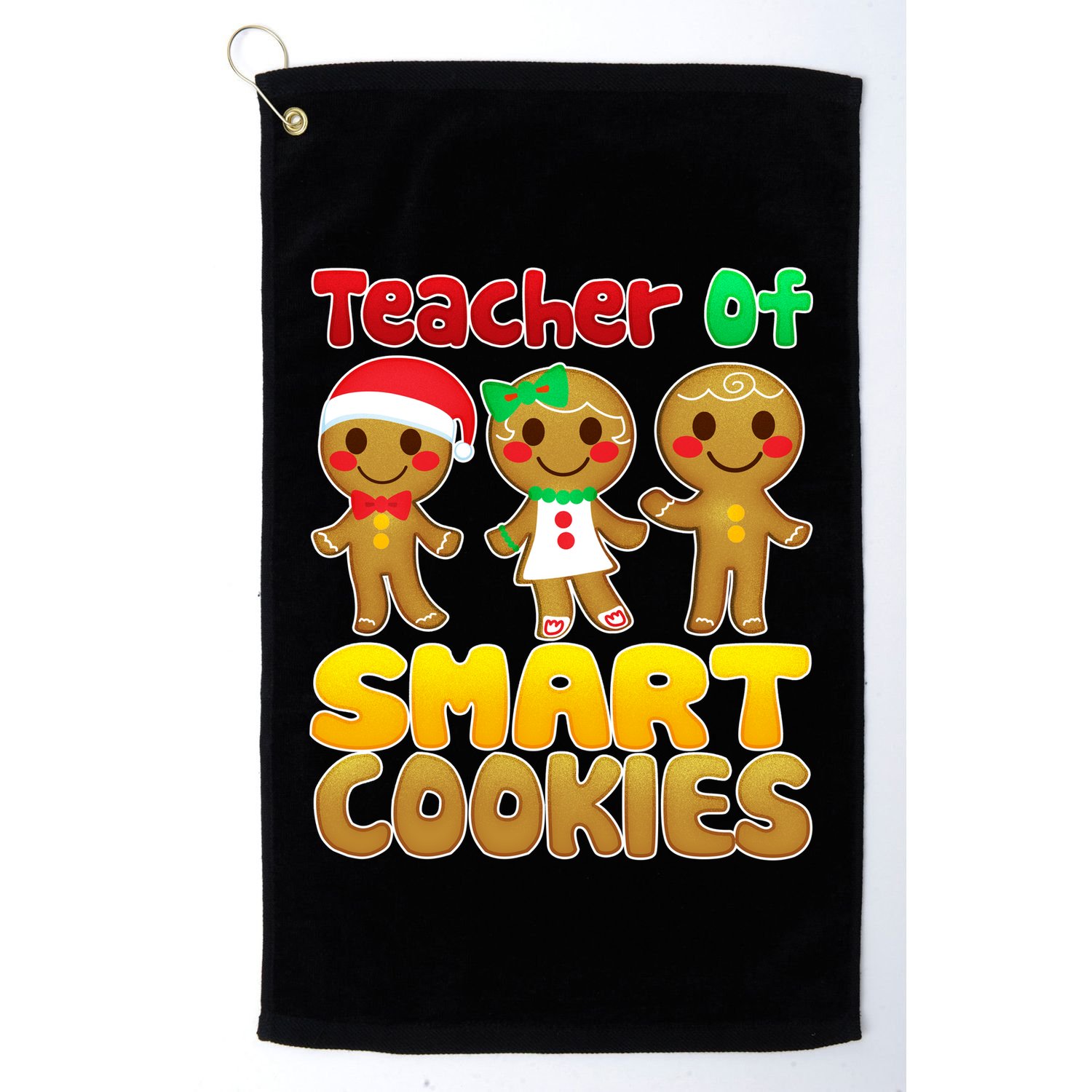 Teacher Of Smart Cookies Christmas Golf Towel