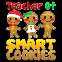 Teacher Of Smart Cookies Christmas Wool Snapback Cap