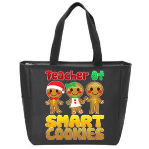 Teacher Of Smart Cookies Christmas Zip Tote Bag