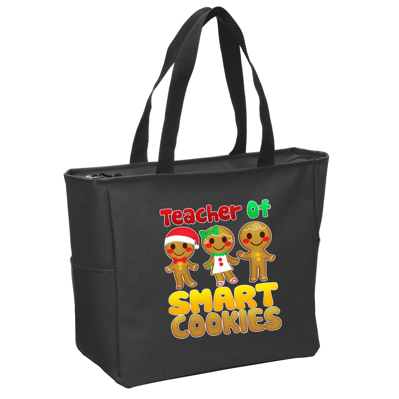 Teacher Of Smart Cookies Christmas Zip Tote Bag