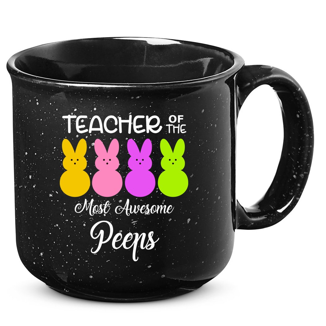 Teacher Of The Cutest Peeps Easter Bunny 15oz Campfire Ceramic Mug