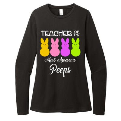 Teacher Of The Cutest Peeps Easter Bunny Womens CVC Long Sleeve Shirt