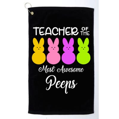 Teacher Of The Cutest Peeps Easter Bunny Golf Towel