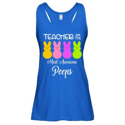 Teacher Of The Cutest Peeps Easter Bunny Ladies Essential Flowy Tank