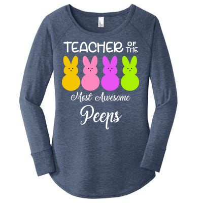 Teacher Of The Cutest Peeps Easter Bunny Women's Perfect Tri Tunic Long Sleeve Shirt