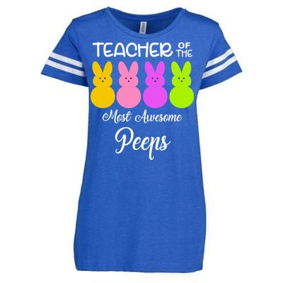 Teacher Of The Cutest Peeps Easter Bunny Enza Ladies Jersey Football T-Shirt