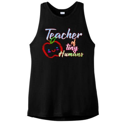 Teacher Of Tiny Humans Ladies PosiCharge Tri-Blend Wicking Tank