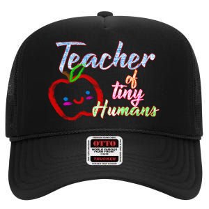 Teacher Of Tiny Humans High Crown Mesh Back Trucker Hat