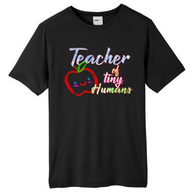 Teacher Of Tiny Humans Tall Fusion ChromaSoft Performance T-Shirt