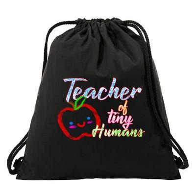 Teacher Of Tiny Humans Drawstring Bag