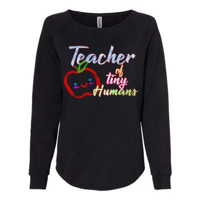 Teacher Of Tiny Humans Womens California Wash Sweatshirt