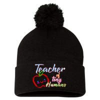 Teacher Of Tiny Humans Pom Pom 12in Knit Beanie