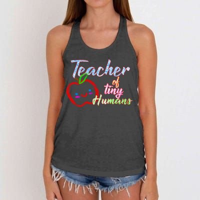 Teacher Of Tiny Humans Women's Knotted Racerback Tank