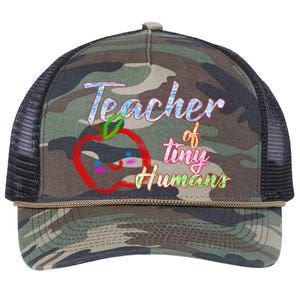 Teacher Of Tiny Humans Retro Rope Trucker Hat Cap