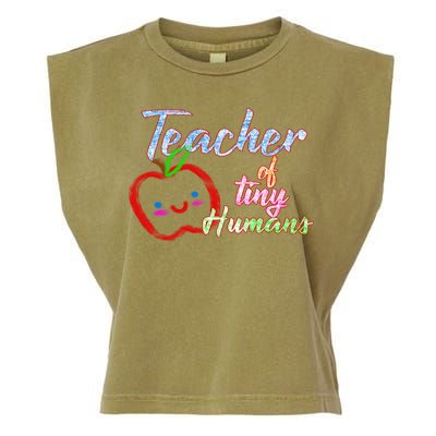 Teacher Of Tiny Humans Garment-Dyed Women's Muscle Tee