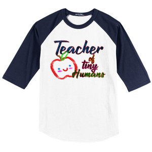 Teacher Of Tiny Humans Baseball Sleeve Shirt