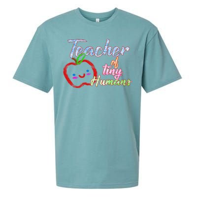 Teacher Of Tiny Humans Sueded Cloud Jersey T-Shirt