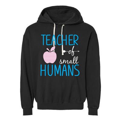 Teacher Of Tiny Humans Apple Garment-Dyed Fleece Hoodie