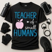 Teacher Of Tiny Humans Apple Cooling Performance Crew T-Shirt