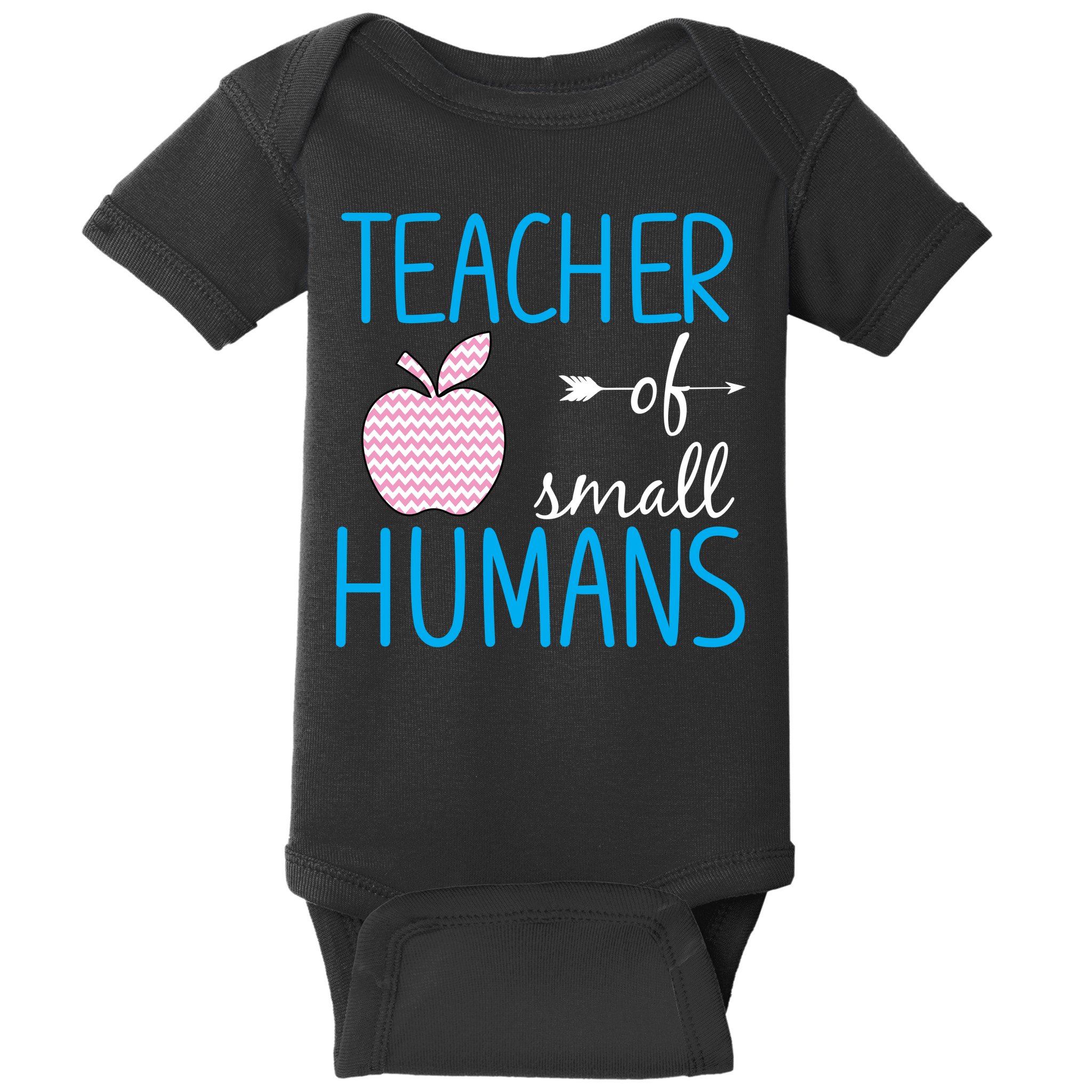 Teacher Of Tiny Humans Apple Baby Bodysuit