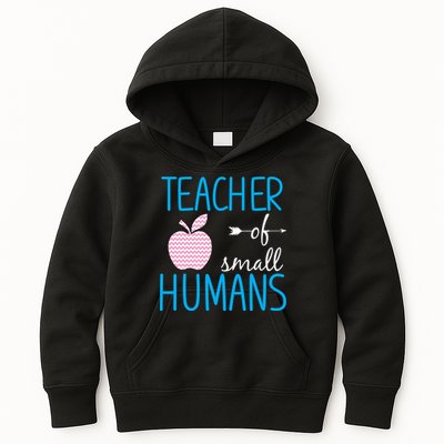 Teacher Of Tiny Humans Apple Kids Hoodie