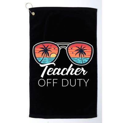 Teacher Off Duty Tropical Vacation Golf Towel