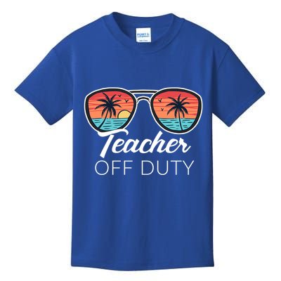Teacher Off Duty Tropical Vacation Kids T-Shirt