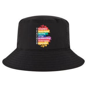 Teacher Rainbow Quote Cool Comfort Performance Bucket Hat