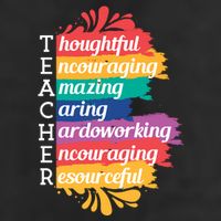 Teacher Rainbow Quote 11oz C Handle Ceramic Mug
