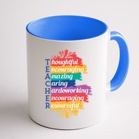 Teacher Rainbow Quote Mug