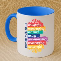 Teacher Rainbow Quote Mug
